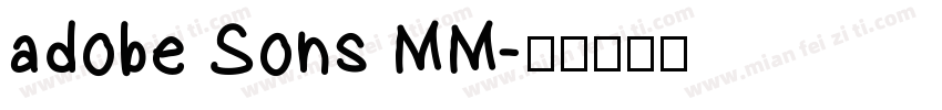 adobe Sons MM字体转换